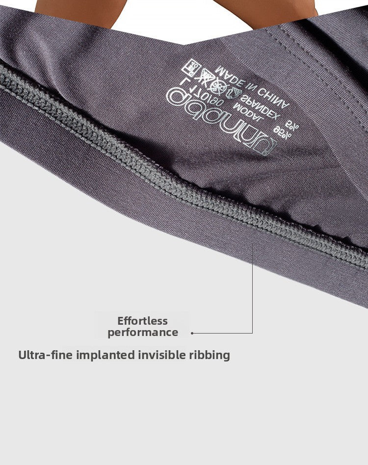 METOIN Men's Modal Athletic Low Rise Bikini Underwear Seamless Breathable Sporty Trunks with Cheeky Fit and Enhanced Support
