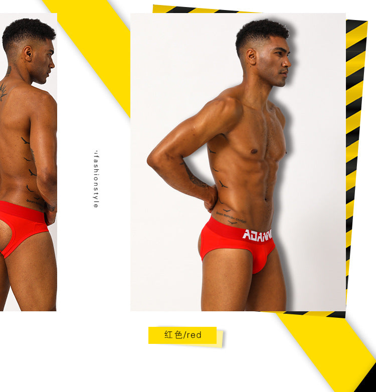 METOIN Men's Low Rise Cotton Thong - Breathable Everyday Comfort (AD103)