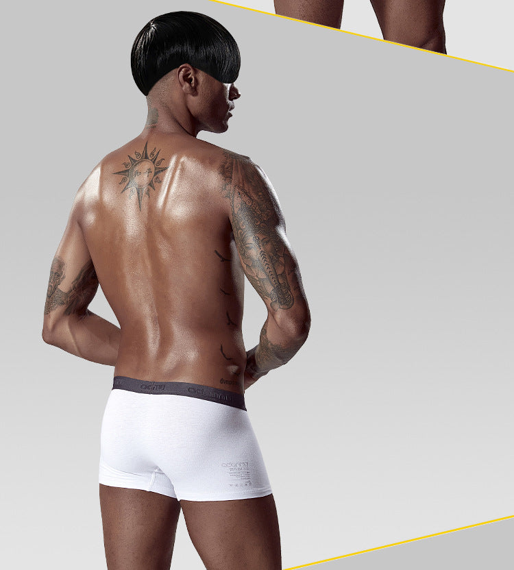 METOIN Men’s METOIN Premium Cotton Blend Mid Rise Boxer Briefs Comfort Fit and Natural Lift