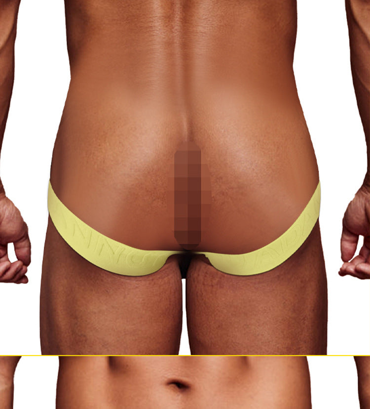 METOIN Men's Thong Underwear Ultra Thin Transparent Pouch No Waistband Butt Lifting Tanga Briefs ... (AD706)