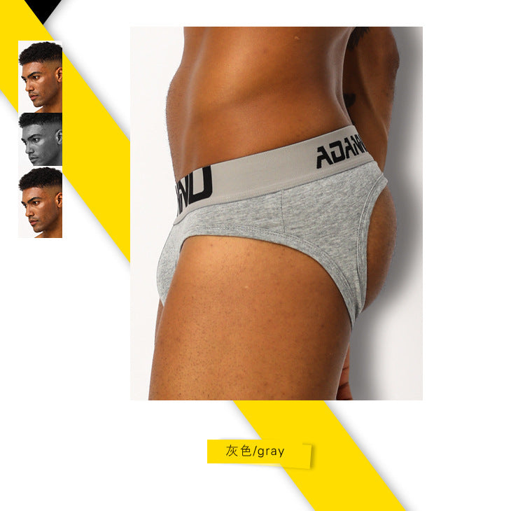 METOIN Men's Low Rise Cotton Thong - Breathable Everyday Comfort (AD103)