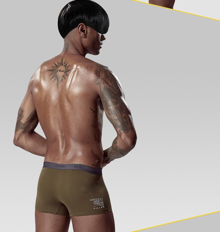 METOIN Men’s METOIN Premium Cotton Blend Mid Rise Boxer Briefs Comfort Fit and Natural Lift