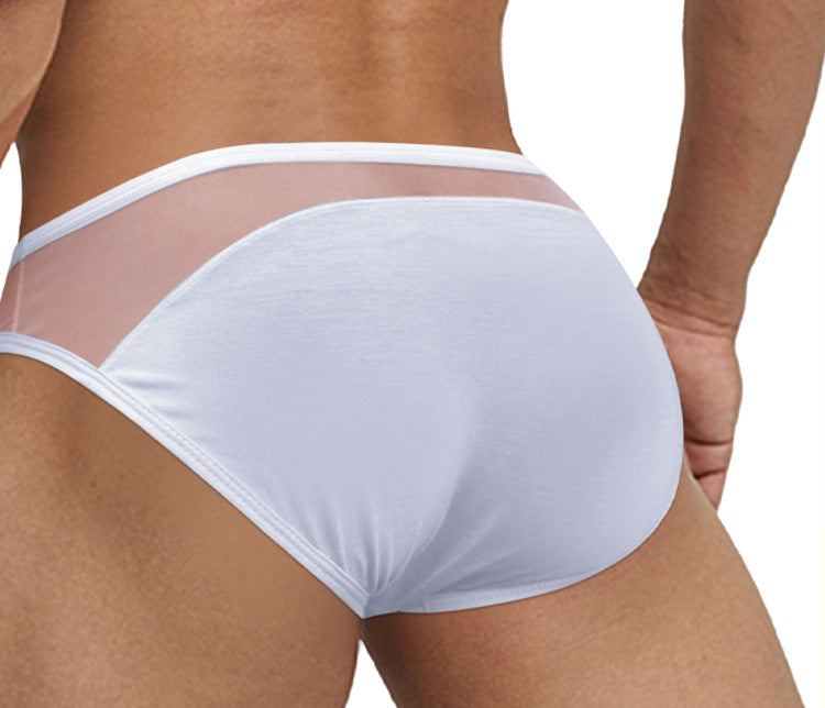 METOIN Men's Premium Seamless Tri-Section Triangle Underwear Breathable Soft Stretch Cotton Blend... (AD311)