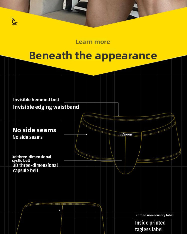 METOIN Men’s Modal Boxer Briefs Ultra Soft Breathable Narrow Waistband Anime Inspired Underwear A... (AD741)