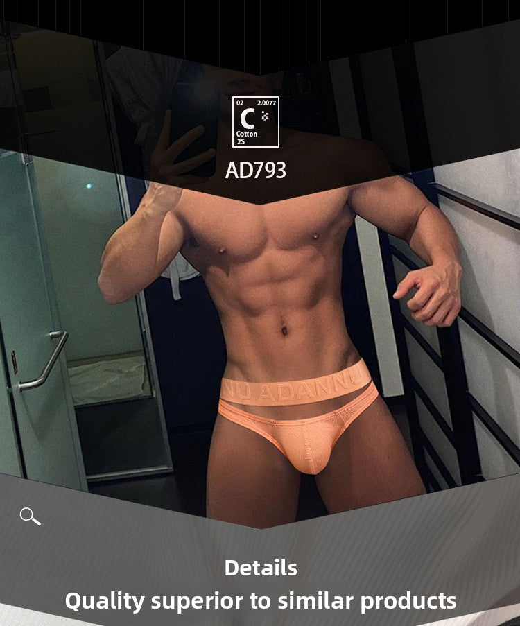 METOIN Premium Low Rise Breathable Thong Underwear with Open Tip Design Enhances Comfort and Confidence (AD793)