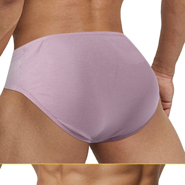 METOIN Men’s Modal High Stretch Low Rise V Waist Triangle Briefs Athletic Solid Color Comfortable Breathable Underwear