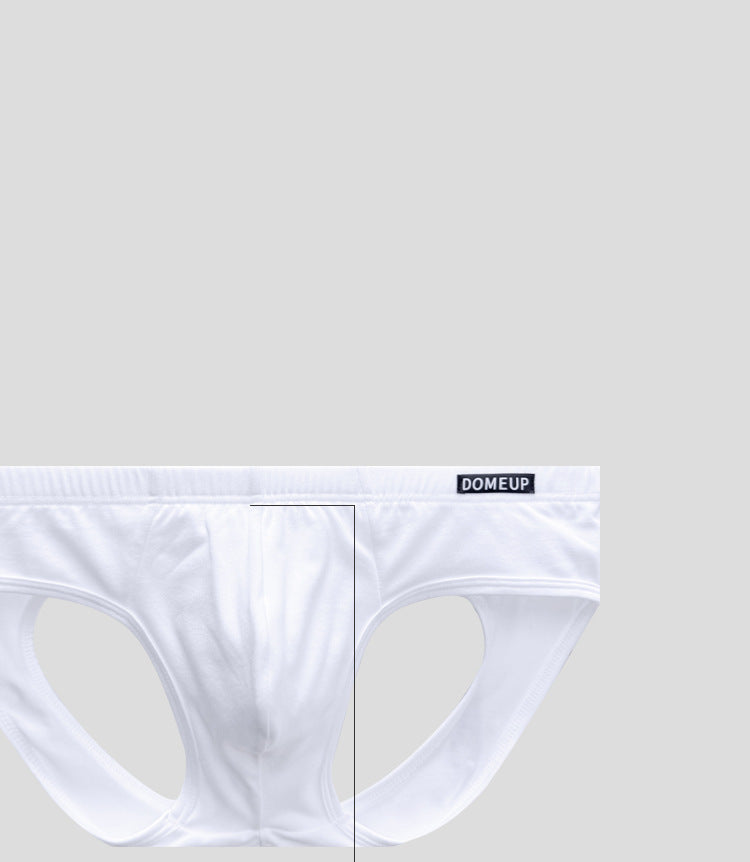 METOIN Men's Backless Athletic Thong Underwear Breathable Stretchy Sports Briefs with Hollow Out Design Comfort (DP904)