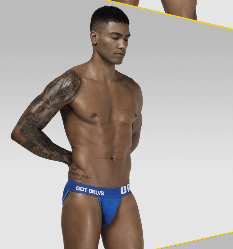 METOIN Men’s Ultra Breathable Mesh Briefs Lightweight Comfortable Summer Underwear (OR208)