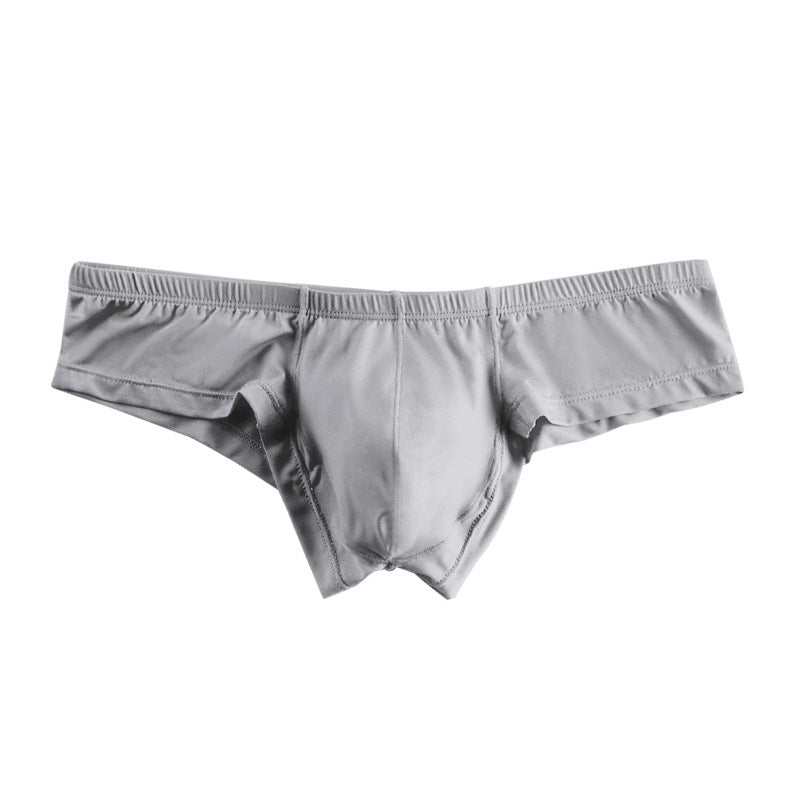 METOIN Men's Modal Athletic Low Rise Bikini Underwear Seamless Breathable Sporty Trunks with Cheeky Fit and Enhanced Support