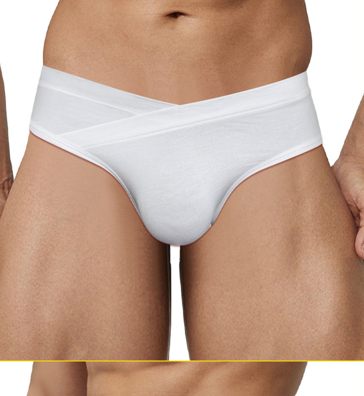 METOIN Men’s Modal Triangle Underwear High Elasticity V Waistband Athletic Minimalist Design (AD323)