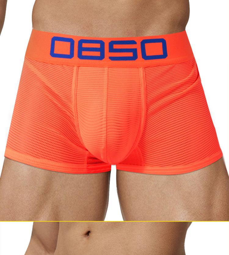 METOIN Men's Athletic Mesh Triangle Underwear Breathable Sport Workout Briefs Running (BS834)