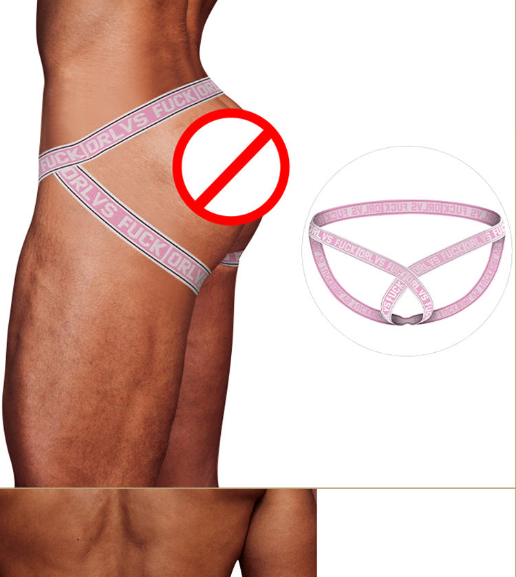 METOIN Men's Thong Underwear Athletic Low Rise Breathable Cotton Stretch Briefs