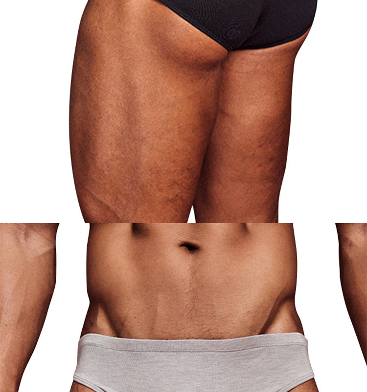 METOIN Men's Modal Triangle Briefs Pack of 3 - Low Rise Solid Color Sports Fit (AD315)