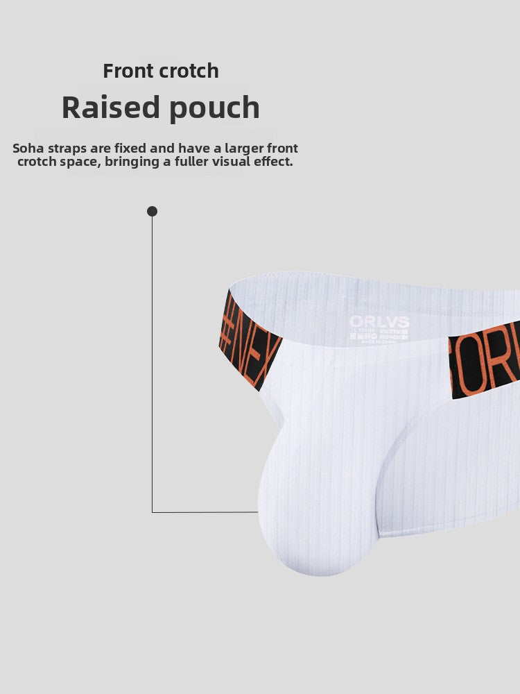 METOIN Premium Men's Breathable Cotton Triangle Underwear with Ergonomic Waistband Comfort Fit St. (OR6231)