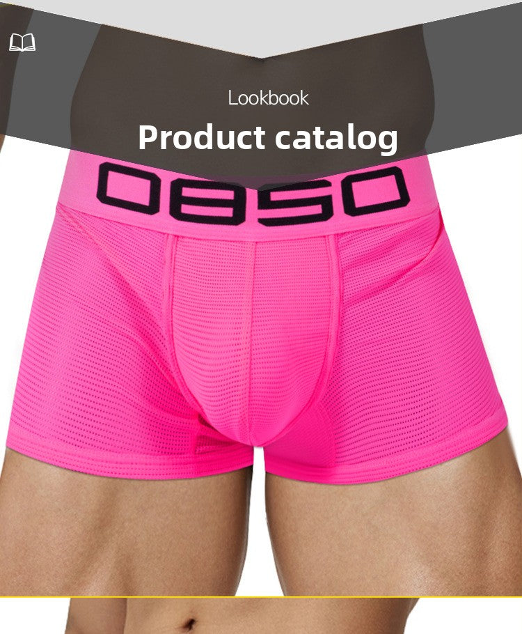 METOIN Men's Athletic Mesh Triangle Underwear Breathable Sport Workout Briefs Running (BS834)