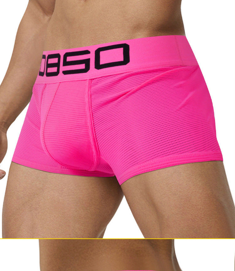 METOIN Men's Athletic Mesh Triangle Underwear Breathable Sport Workout Briefs Running (BS834)