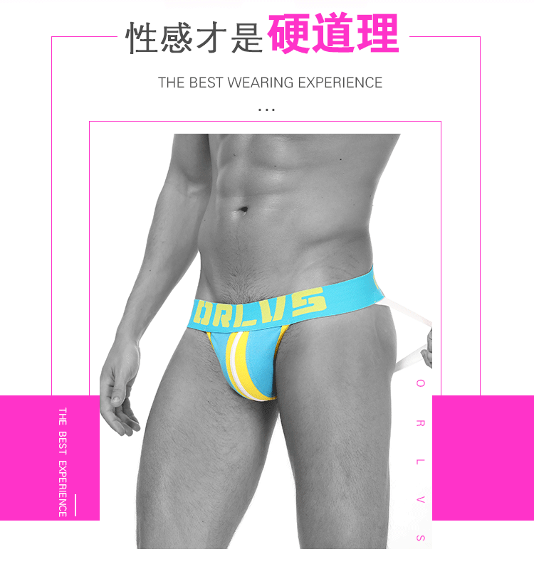 METOIN Men's Athletic Thong Underwear Low Rise Breathable Cotton Blend Pack of 3 with Gift Packaging (OR165)