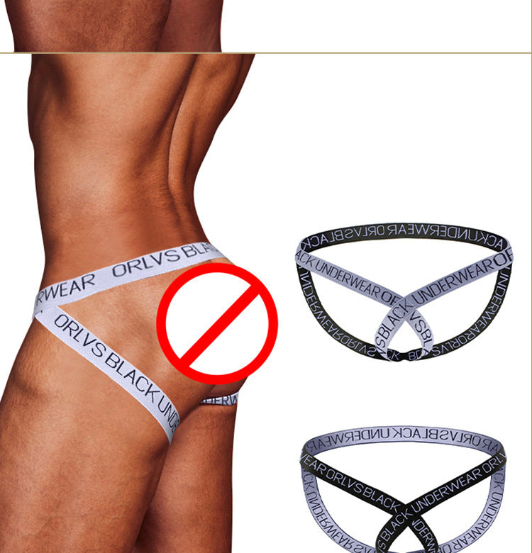 METOIN Men's Thong Underwear Athletic Low Rise Breathable Cotton Stretch Briefs (OR6261)
