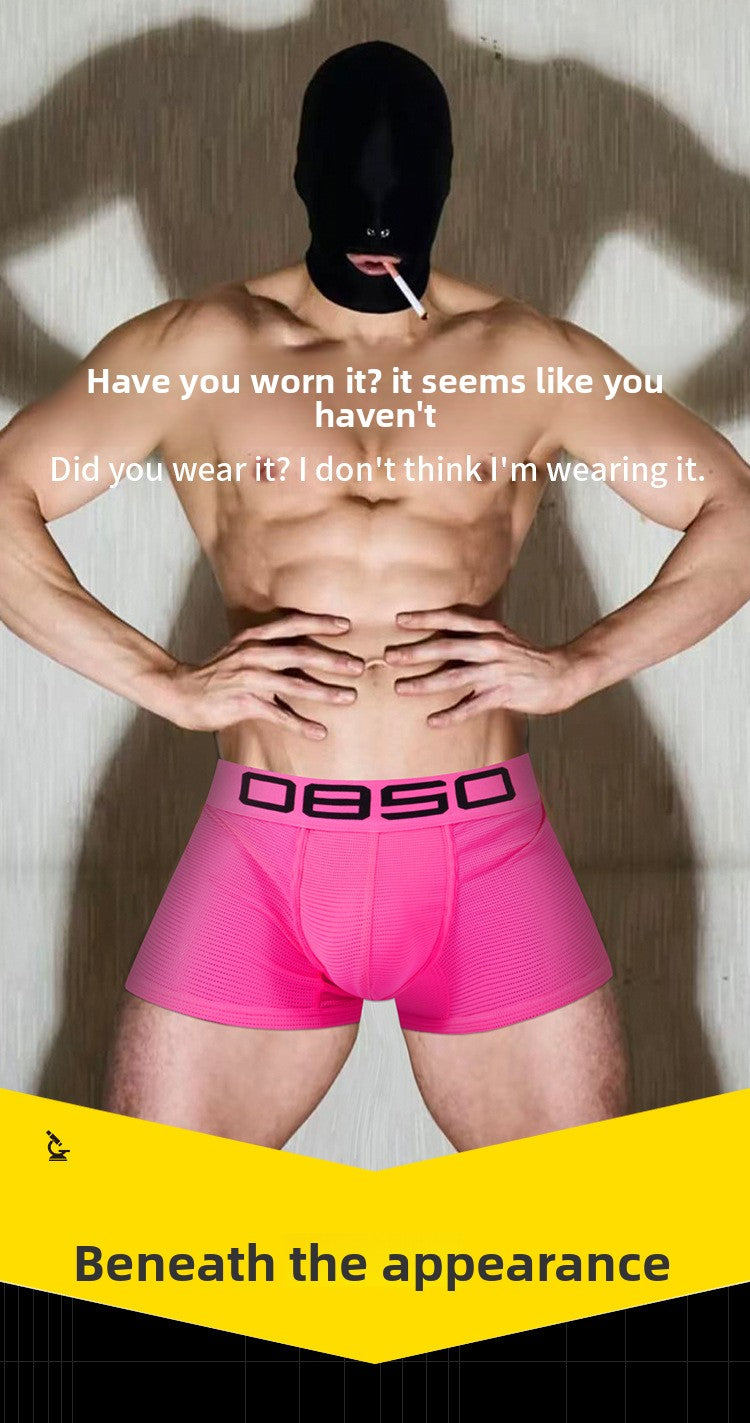METOIN Men's Athletic Mesh Triangle Underwear Breathable Sport Workout Briefs Running (BS834)