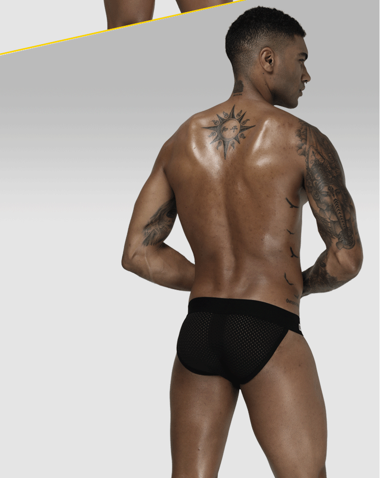 METOIN Men’s Ultra Breathable Mesh Briefs Lightweight Comfortable Summer Underwear (OR208)