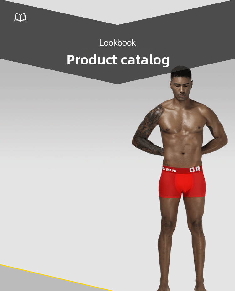 METOIN Men's Summer Breathable Cotton Boxer Briefs Style Solid Color Comfort Fit Underwear (OR207)