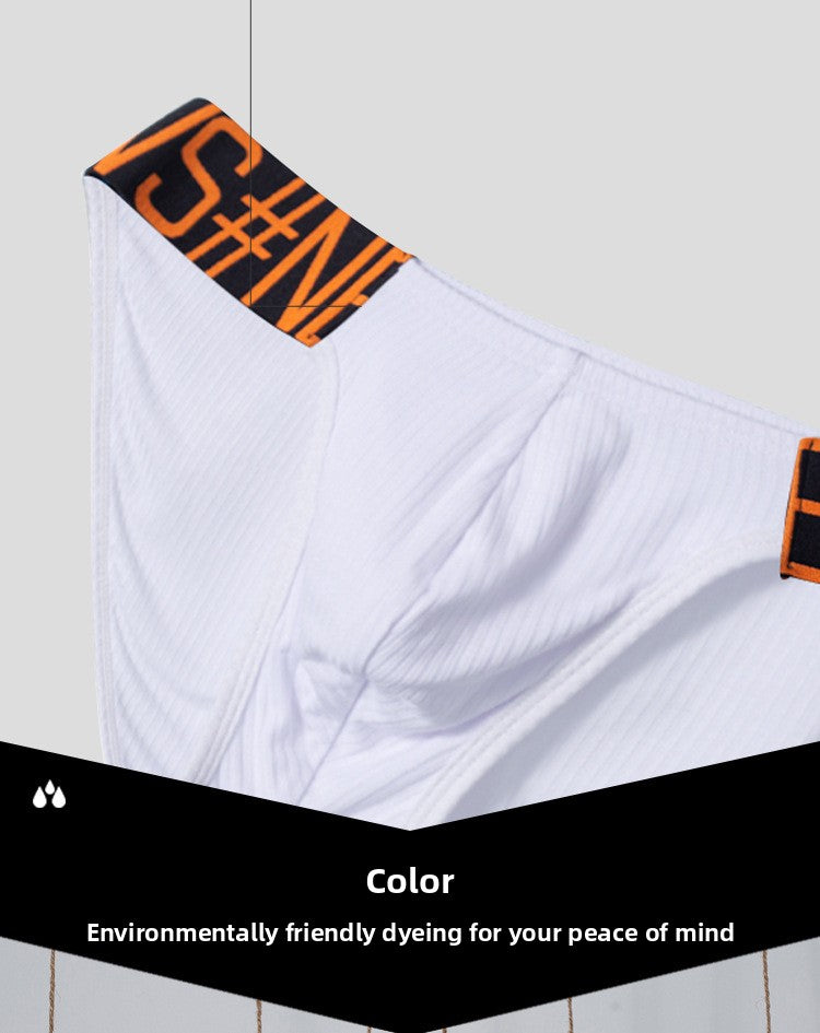 METOIN Premium Men's Breathable Cotton Triangle Underwear with Ergonomic Waistband Comfort Fit St. (OR6231)