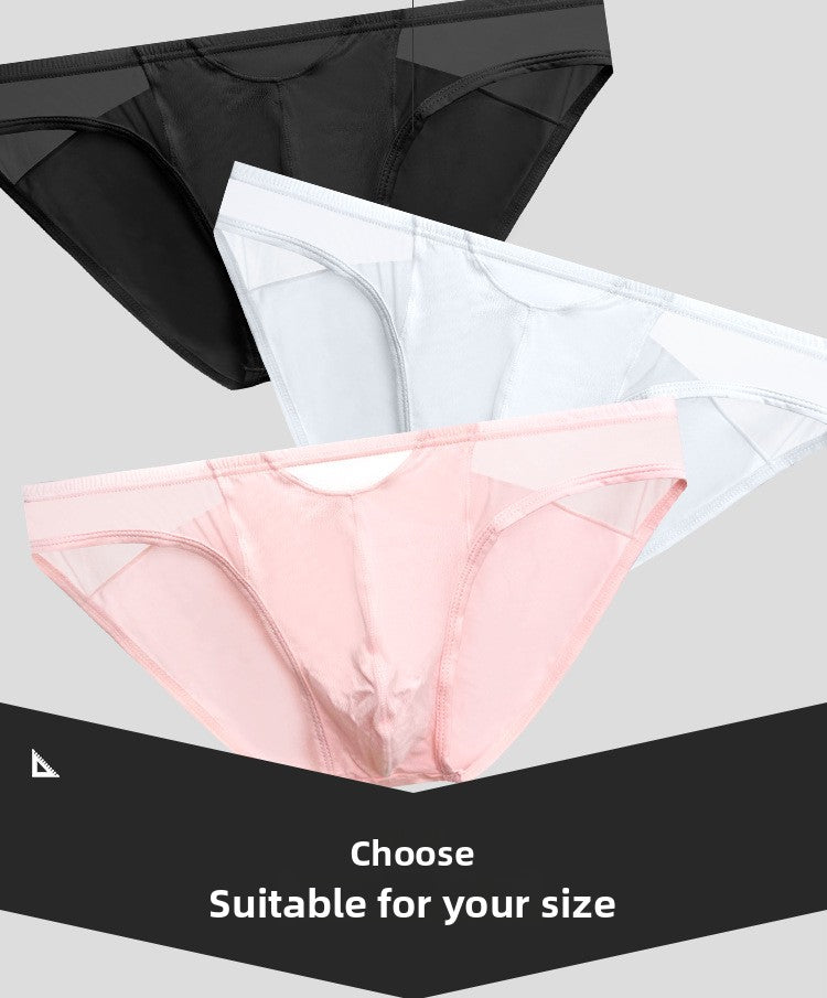 METOIN Men's Premium Seamless Tri-Section Triangle Underwear Breathable Soft Stretch Cotton Blend... (AD311)