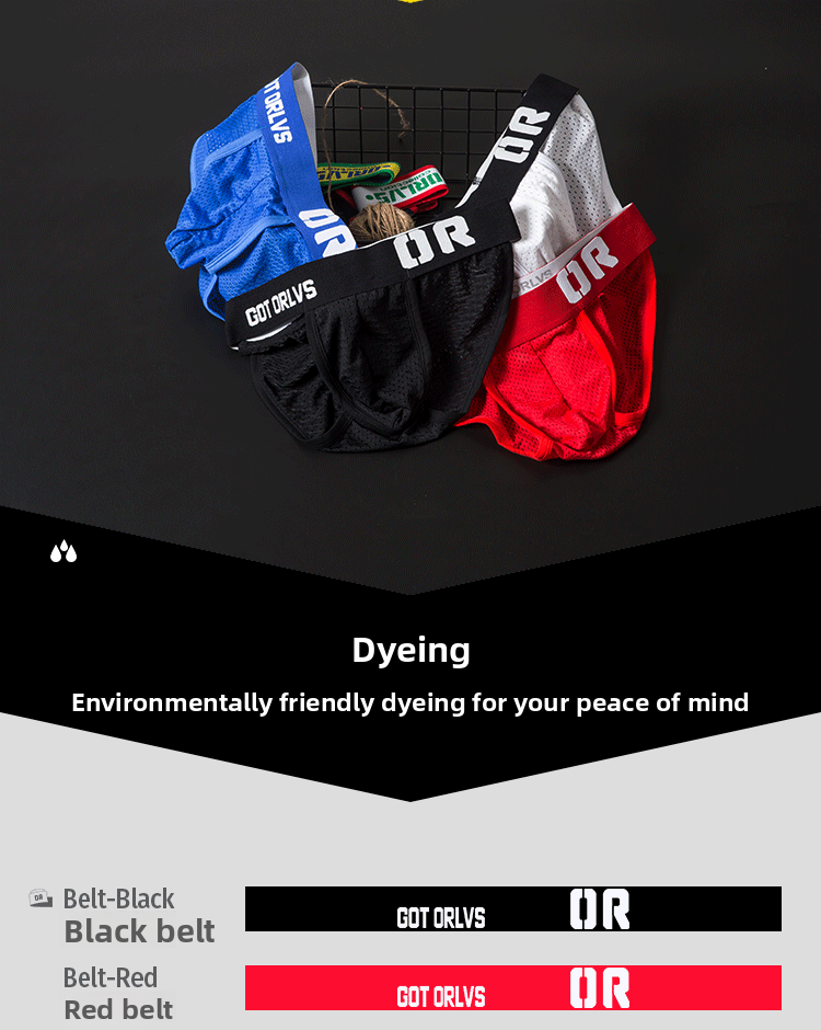 METOIN Men’s Ultra Breathable Mesh Briefs Lightweight Comfortable Summer Underwear (OR208)