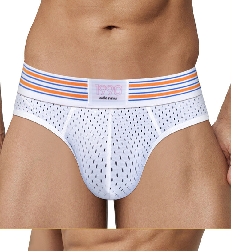 METOIN Men's Breathable Mesh Boxer Briefs with Removable 3D Butt Pads Comfort (AD7530)