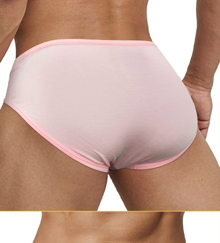 METOIN Men’s Modal Triangle Underwear High Elasticity V Waistband Athletic Minimalist Design (AD323)