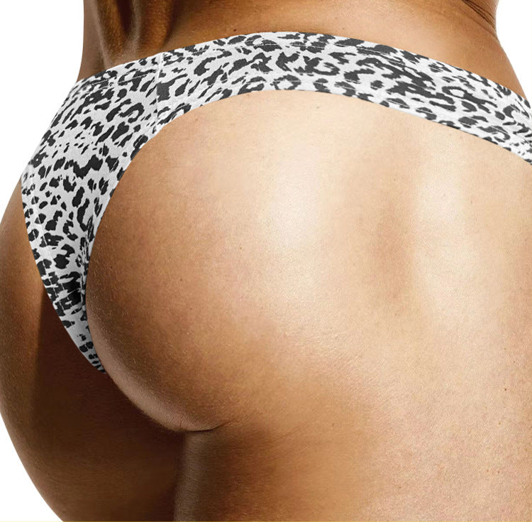 METOIN Men's Leopard Print Thong - Bold Low Rise Design (AD745)