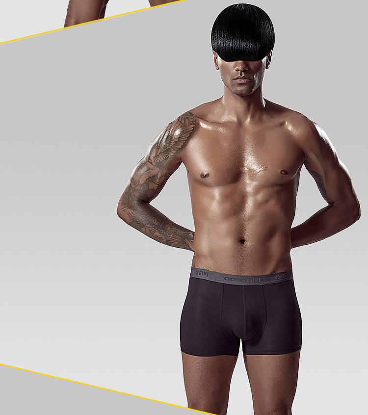 METOIN Men’s Modal Underwear Boxer Briefs Ice Silk Feel Breathable Comfortable Low Rise Stretchy ... (AD306)