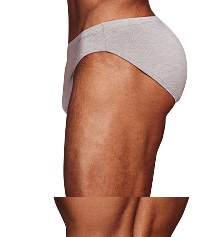 METOIN Men's Modal Triangle Briefs Pack of 3 - Low Rise Solid Color Sports Fit (AD315)