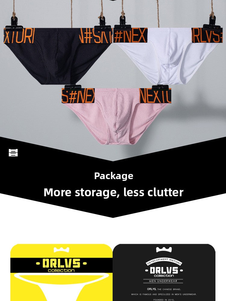 METOIN Premium Men's Breathable Cotton Triangle Underwear with Ergonomic Waistband Comfort Fit St. (OR6231)