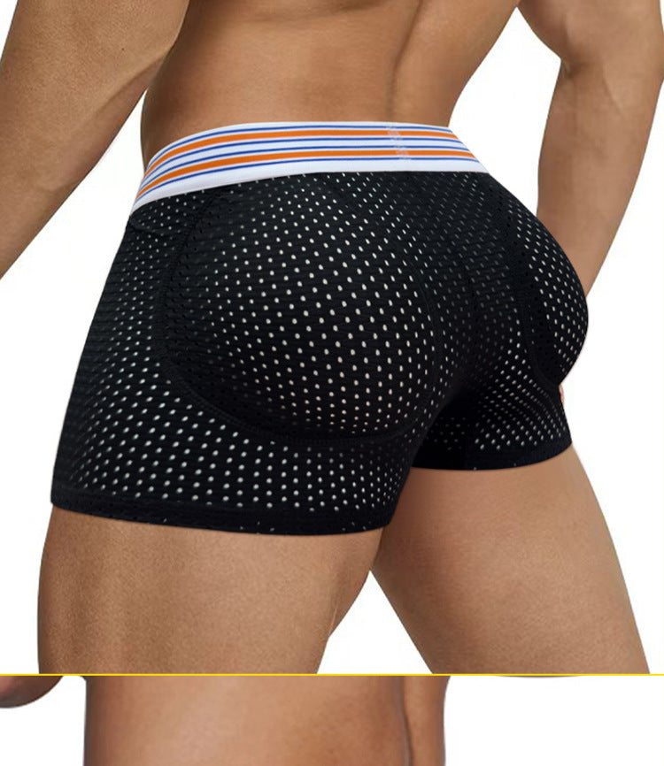 METOIN Men's Athletic Lift Up Butt Briefs with Ultra Breathable Mesh Design (AD7531)