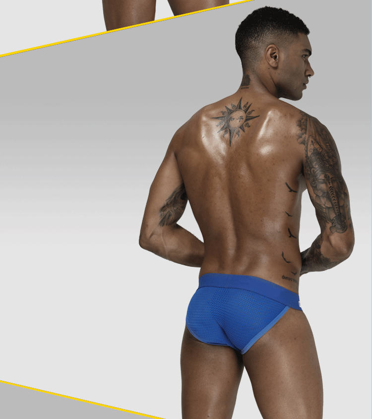 METOIN Men’s Ultra Breathable Mesh Briefs Lightweight Comfortable Summer Underwear (OR208)