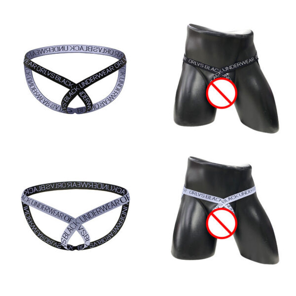 METOIN Men's Thong Underwear Athletic Low Rise Breathable Cotton Stretch Briefs - New Arrivals Thong / G-string product image