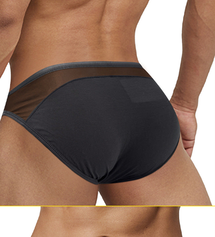 METOIN Men's Premium Seamless Tri-Section Triangle Underwear Breathable Soft Stretch Cotton Blend... (AD311)