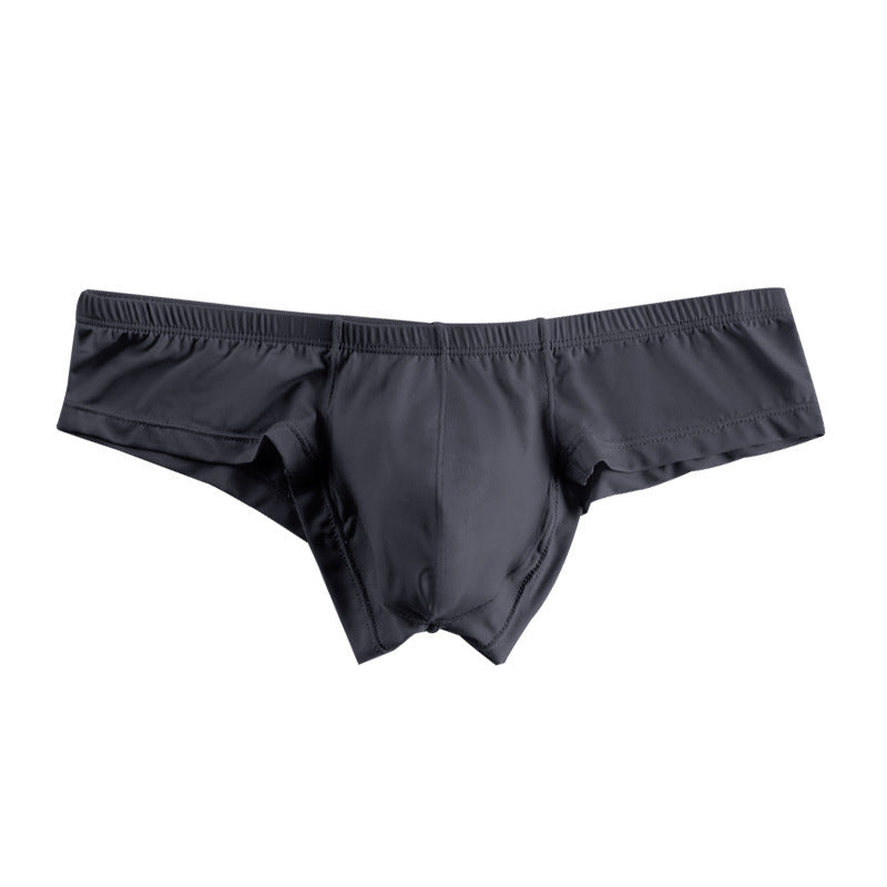 METOIN Men's Modal Athletic Low Rise Bikini Underwear Seamless Breathable Sporty Trunks with Cheeky Fit and Enhanced Support