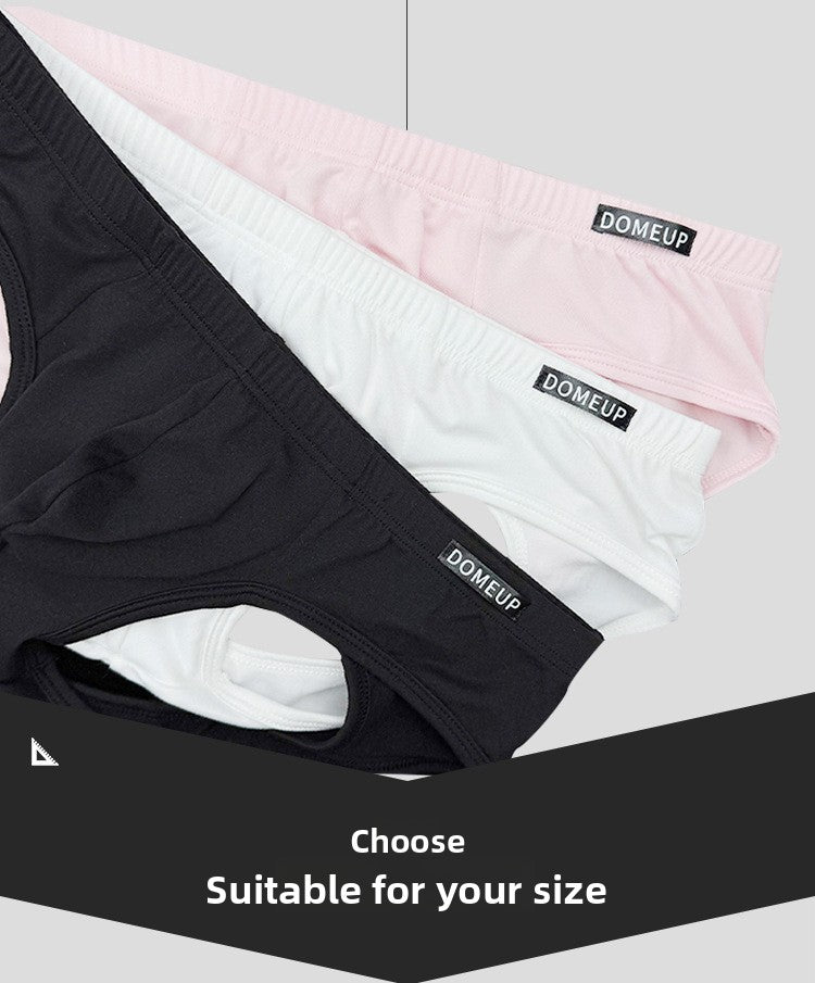 METOIN Men's Backless Athletic Thong Underwear Breathable Stretchy Sports Briefs with Hollow Out Design Comfort (DP904)