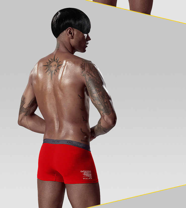 METOIN Men’s METOIN Premium Cotton Blend Mid Rise Boxer Briefs Comfort Fit and Natural Lift