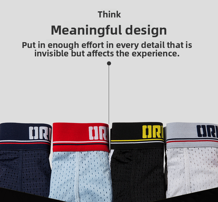 METOIN Men's Breathable Mesh Boxer Briefs with U-Shaped Pouch Support Comfort Fit Cotton Blend Underwear (OR193)