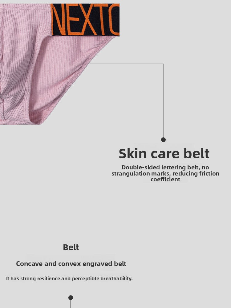 METOIN Premium Men's Breathable Cotton Triangle Underwear with Ergonomic Waistband Comfort Fit St. (OR6231)