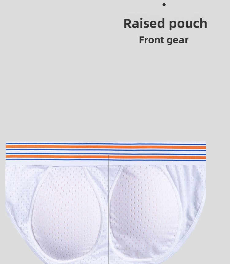 METOIN Men's Breathable Mesh Boxer Briefs with Removable 3D Butt Pads Comfort (AD7530)