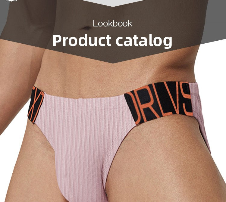 METOIN Premium Men's Breathable Cotton Triangle Underwear with Ergonomic Waistband Comfort Fit St. (OR6231)