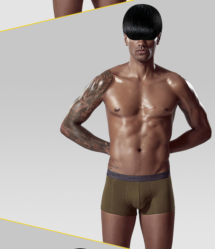 METOIN Men’s METOIN Premium Cotton Blend Mid Rise Boxer Briefs Comfort Fit and Natural Lift