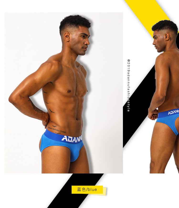 METOIN Men's Low Rise Cotton Thong - Breathable Everyday Comfort (AD103)