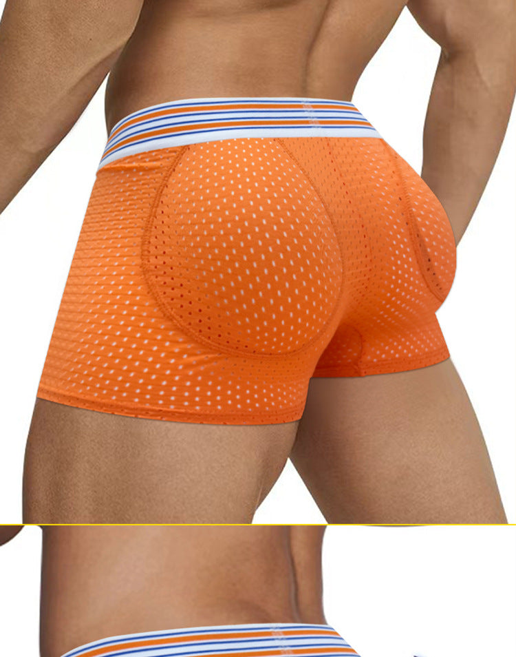 METOIN Men's Athletic Lift Up Butt Briefs with Ultra Breathable Mesh Design (AD7531)