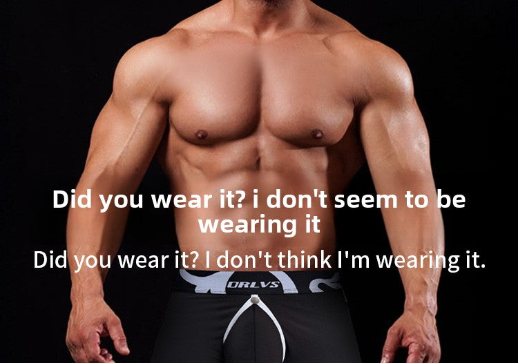 METOIN Men's Low Rise Removable Pouch Boxer Briefs Front Back Cut Out Design Breathable Stretch C... (OR6414)