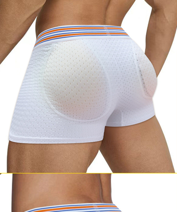 METOIN Men's Athletic Lift Up Butt Briefs with Ultra Breathable Mesh Design (AD7531)